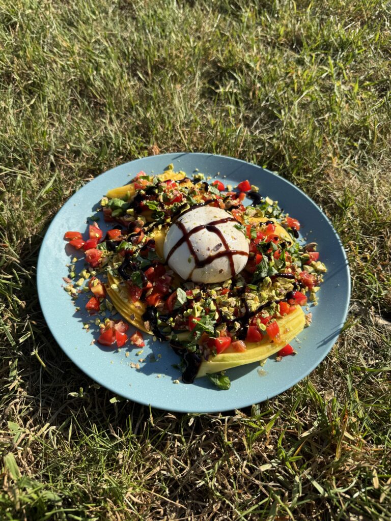 Mango burrata salade