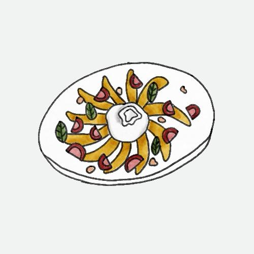 Mango burrata salade recept Huis On Wheels